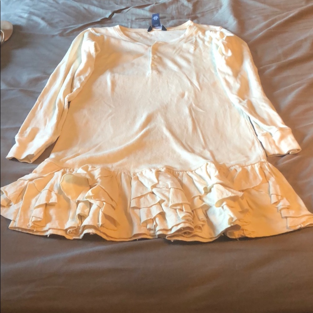 Ralph Lauren dress and matching sweater.